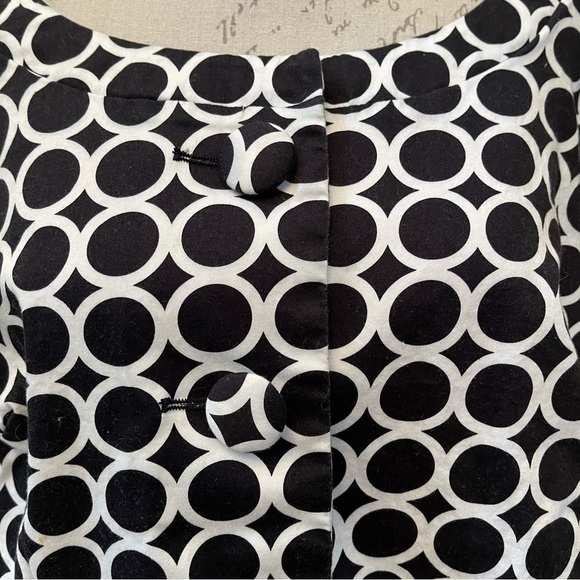 Ecology Women Sz 1X Cotton buttoned front lightweight jacket geo print Blazer - Picture 4 of 13